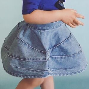 Nikolia Light Blue Denim Mini Skirt